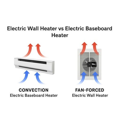 Electric Wall Heaters vs Electric Baseboard Heaters