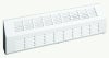 Stelpro Sloped top architectural draft barrier baseboard heater (SCAS) is less likely to be sat on, stepped on or used as a shelf. 18-gauge steel cabinet and 16-gauge steel front panel.